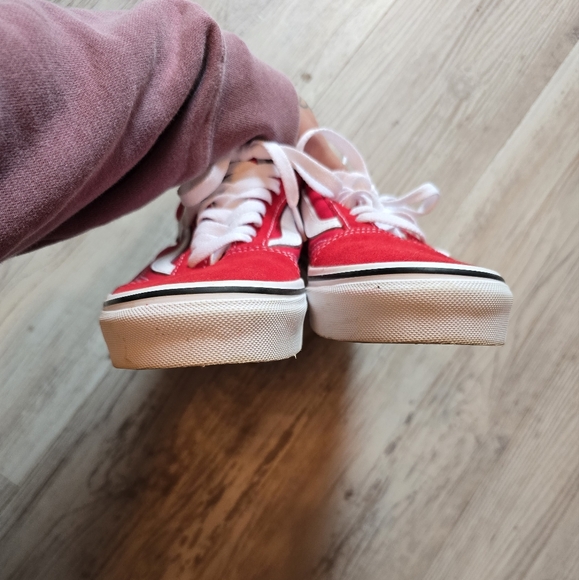 Vans Old Skool Skate Shoe - Racing Red - Picture 3 of 4